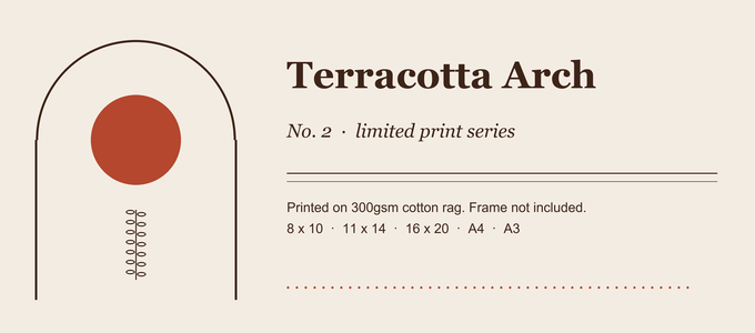 The design exported at full size: crisp lettering, hairline rules and fine dotted border.